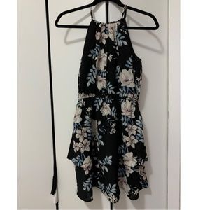 Aqua Mini Floral Dress